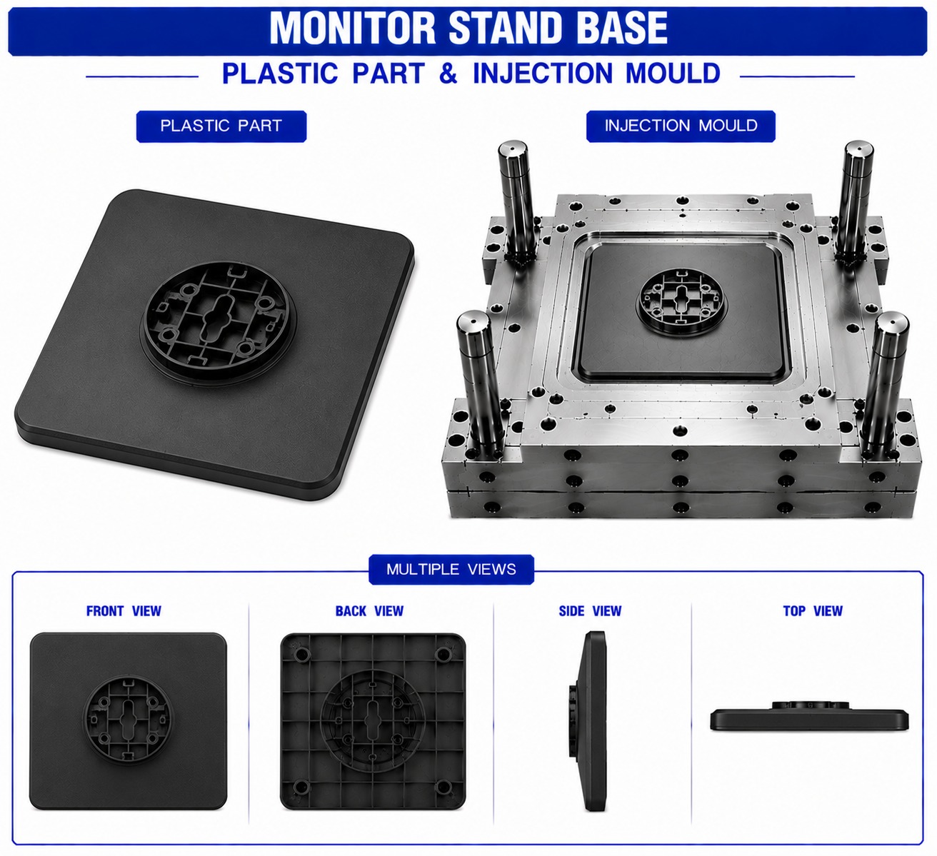 Monitor Plastic Stand Base